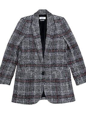 $900 ISABEL MARANT WOOL Blend Jacket Sport Coat Tweed Luxury Blazer Women XS